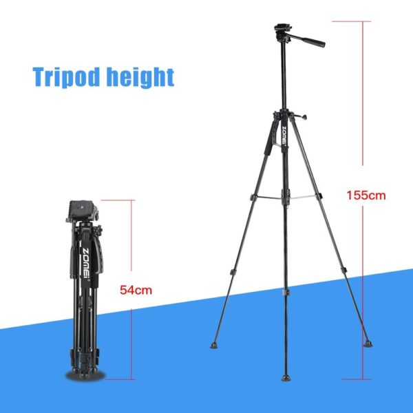 Zomei T120 Mobile & DSLR Tripod-Professional Series (Without Mobile Holder) - Image 3